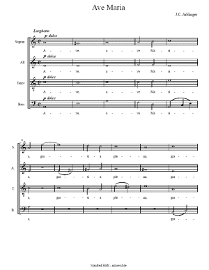 Aiblinger - Ave Maria - SATB