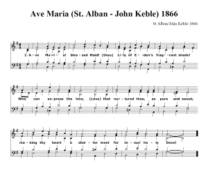 St.-Alban / Keble - Ave Maria! Blessed Maid!