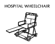 Hospital wheelchair