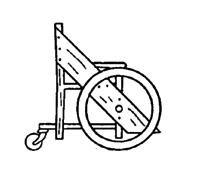 Wood chair model design.