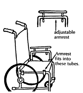 Removable armrests.