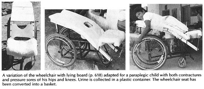 A variation of the wheelchair with lying board.