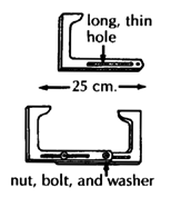 Instrument for leveling hips.