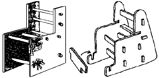 Cut holes in the chair-sides.