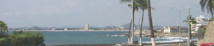 Overlooking the Mazatlan beach from the other side of the cove